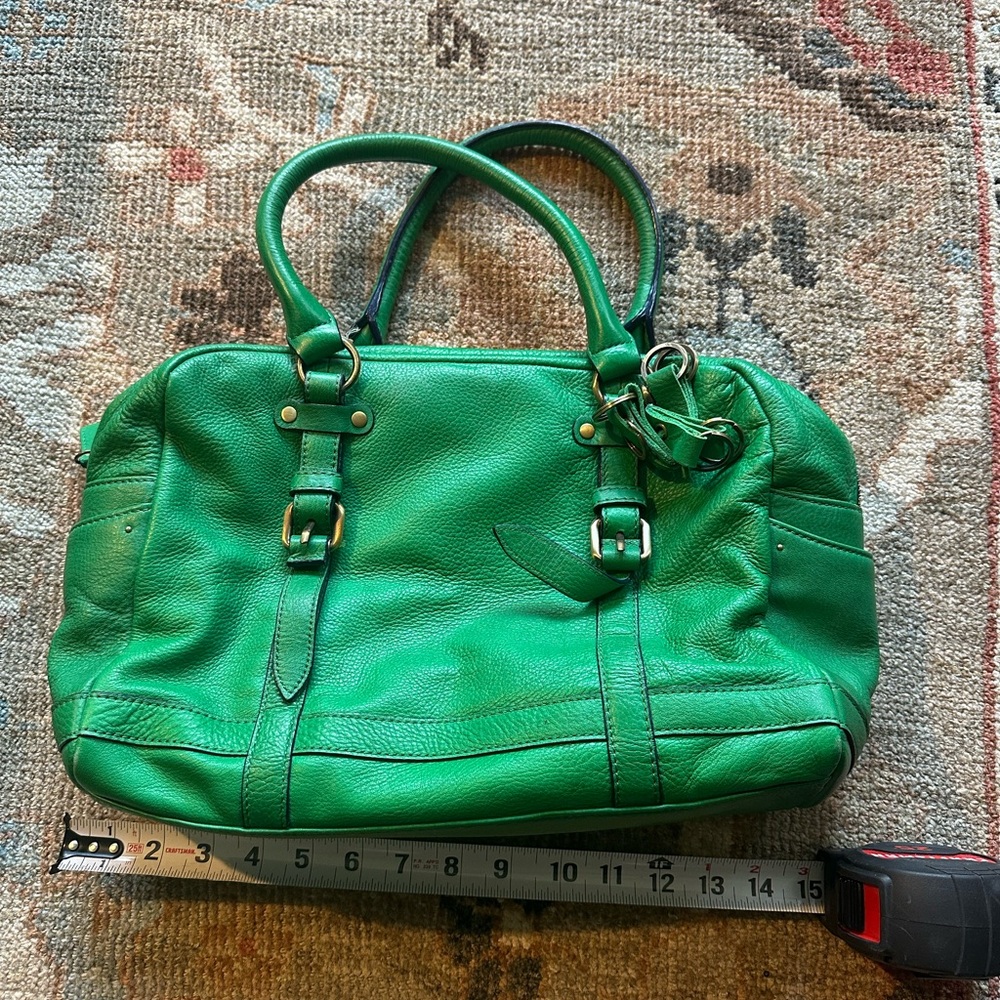 Anthropologie Pilcro - Green Leather Handbag